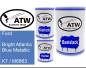 Preview: Ford, Bright Atlantic Blue Metallic, K7 / M6863: 500ml Lackdose + 500ml Klarlack + 250ml Härter - Set, von ATW Autoteile West.